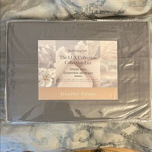 Jennifer Adams Gray Sheet Set
